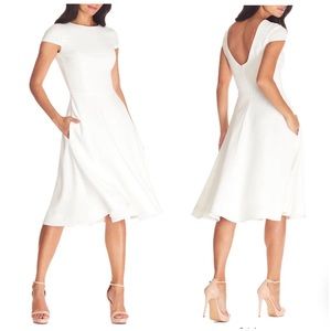 NWT DRESS THE POPULATION Livia Fit & Flare Dress Size S